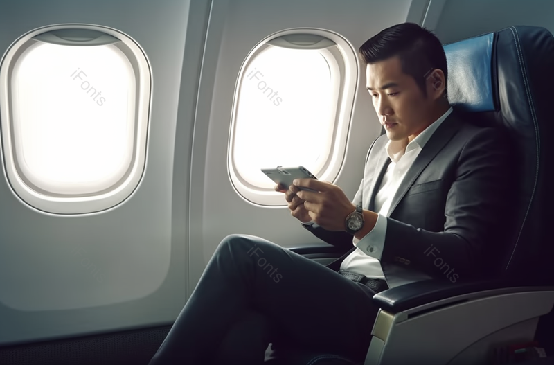 商务男人乘飞机出游高清特写摄影图,高清,摄影图,摄影图片,图片大全,摄影图免费下载